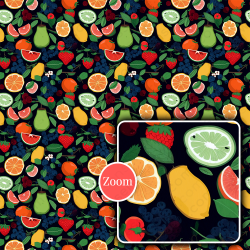 Vibrant Mix Fruit Seamless Patterns Collection – Tropical & Juicy Designs