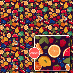 Vibrant Mix Fruit Seamless Patterns Collection – Tropical & Juicy Designs