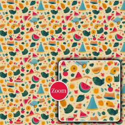 Vibrant Mix Fruit Seamless Patterns Collection – Tropical & Juicy Designs