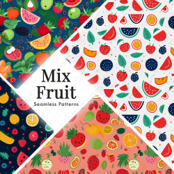 Vibrant Mix Fruit Seamless...