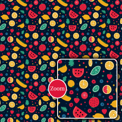 Vibrant Mix Fruit Seamless Patterns Collection – Tropical & Juicy Designs