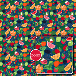 Vibrant Mix Fruit Seamless Patterns Collection – Tropical & Juicy Designs