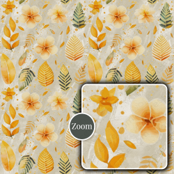 Tropical & Hawaiian Floral Seamless Patterns Collection