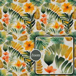 Tropical & Hawaiian Floral Seamless Patterns Collection