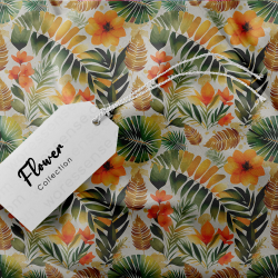 Tropical & Hawaiian Floral Seamless Patterns Collection