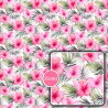 Watercolor Tropical Pink Seamless Pattern