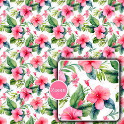 Tropical & Hawaiian Floral Seamless Patterns Collection