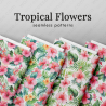 Tropical & Hawaiian Floral Seamless Patterns Collection