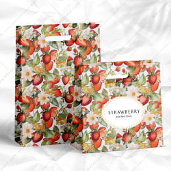 Strawberry Seamless Patterns, Watercolor