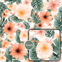 Tropical Floral Seamless Patterns Collection