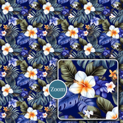 Tropical Floral Seamless Patterns Collection