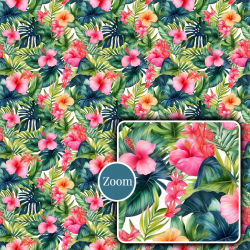 Tropical Floral Seamless Patterns Collection