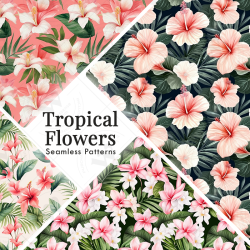 Tropical Floral Seamless...