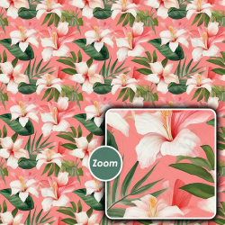 Tropical Floral Seamless Patterns Collection