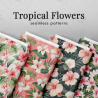 Tropical Floral Seamless Patterns Collection