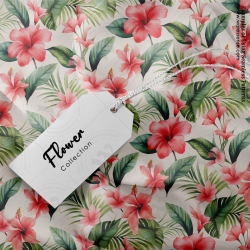 Tropical Floral Seamless Patterns Collection