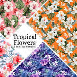 Tropical Floral Seamless...