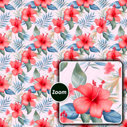 Tropical Floral Seamless Patterns Collection