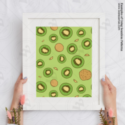 Kiwi Fruit Seamless Patterns: Fresh and Vibrant Designs for Your Projects