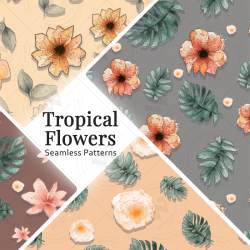 Tropical Floral Seamless...