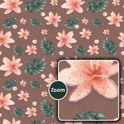 Tropical Floral Seamless Patterns Collection