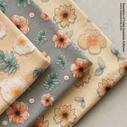 Tropical Floral Seamless Patterns Collection