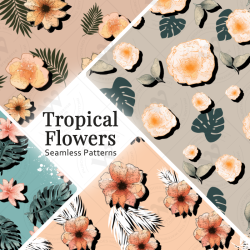 Tropical Floral Seamless...