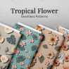 Tropical Floral Seamless Patterns Collection