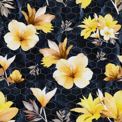 Tropical Flowers Seamless Pattern Set – Vibrant Geometric Designs