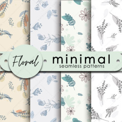 Neutral Floral Patterns | Minimalistic & Seamless