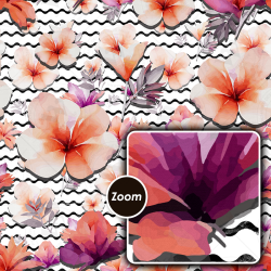 Tropical Flowers Seamless Pattern Set – Vibrant Geometric Designs