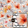 Tropical Flowers Seamless Pattern Set – Vibrant Geometric Designs