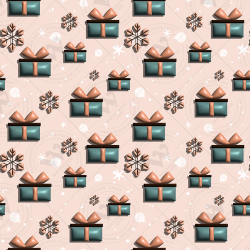 Cozy Christmas & New Year 3D Seamless Patterns