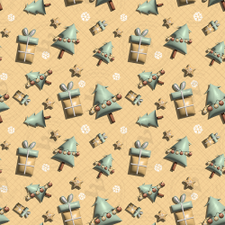 Cozy Christmas & New Year 3D Seamless Patterns